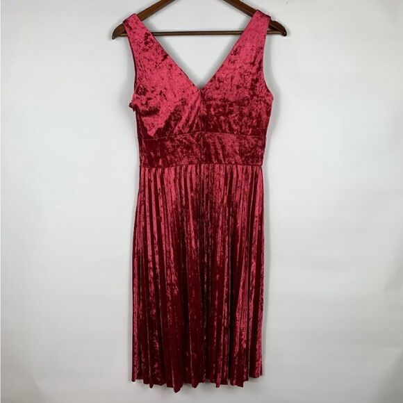 Modcloth Splendorous Spree Velvet Dress in Wine - Picture 16 of 16